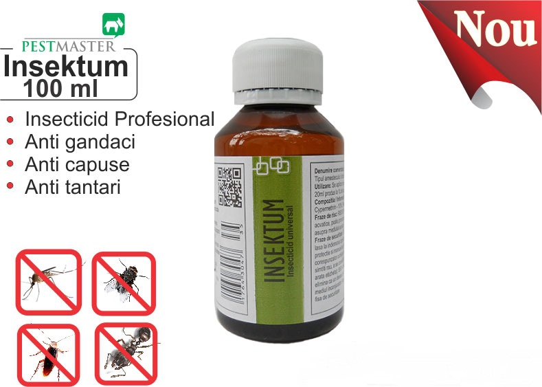  Insecticid universal - Insektum 100 ml (solutie anti gandaci) 
